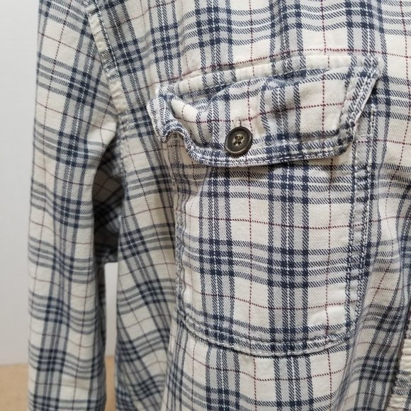 Aeropostale shirt XL long sleeve plaid button up down collared 100% cotton - Picture 6 of 13
